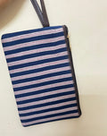 Premium Handmade Jaipuri Printed Cotton Pouch for Women and Girls- Printed Blue