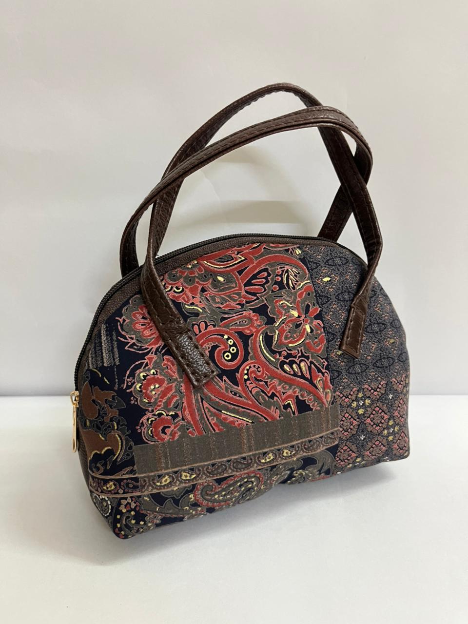 Jaipuri Cotton Blend Small Handbag for Women & Girls | Pattern