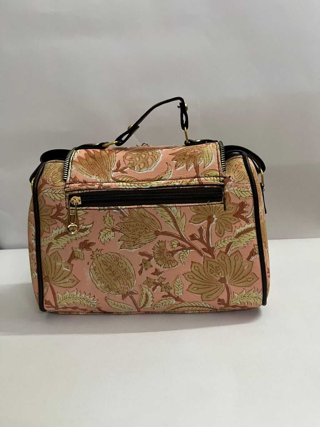 Handcrafted Jaipuri Printed Cotton Regular Size Sling Hand Bag for Women and Girls