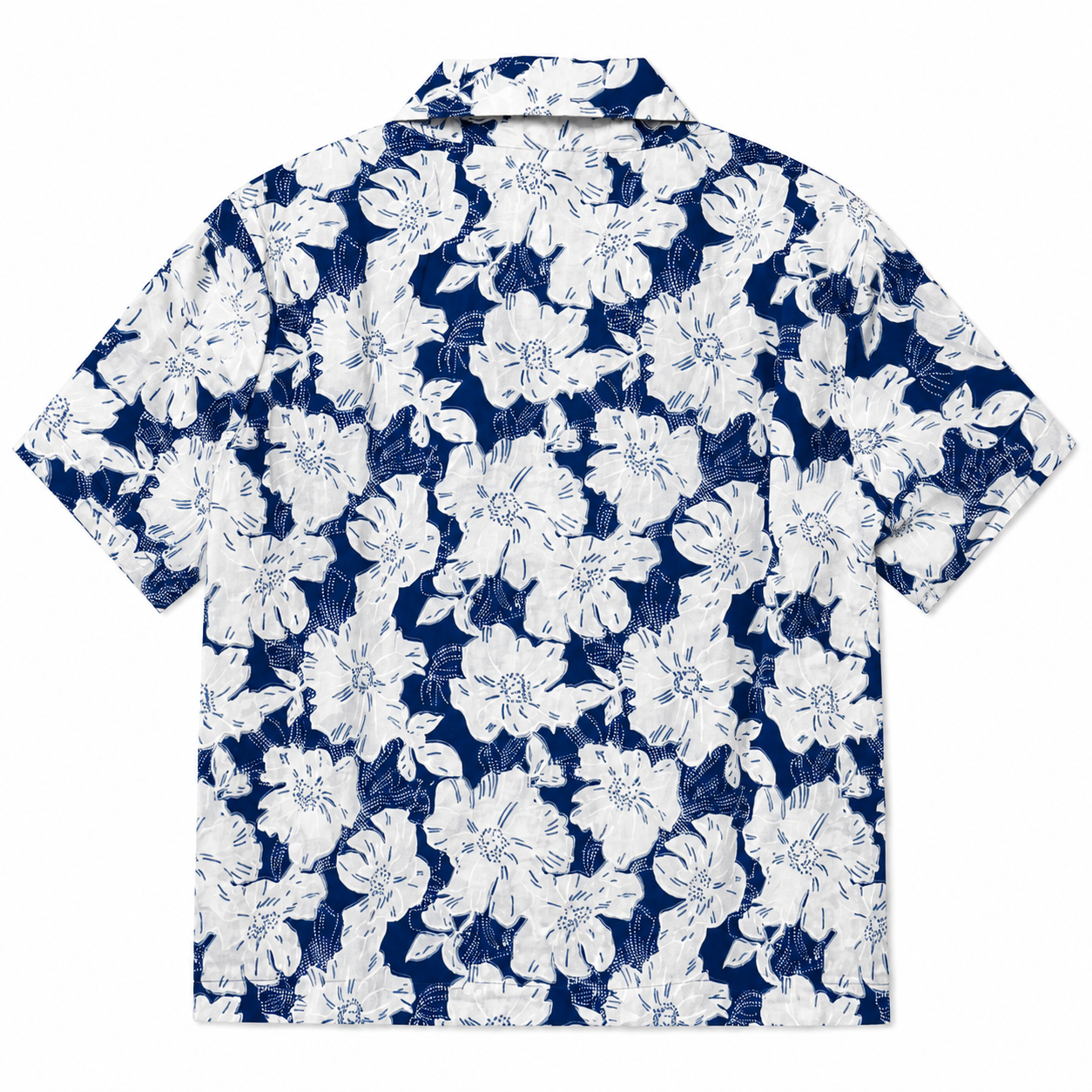 Jaipuri Printed Cotton Crop top or Girls and Women - Blue Floral Printed