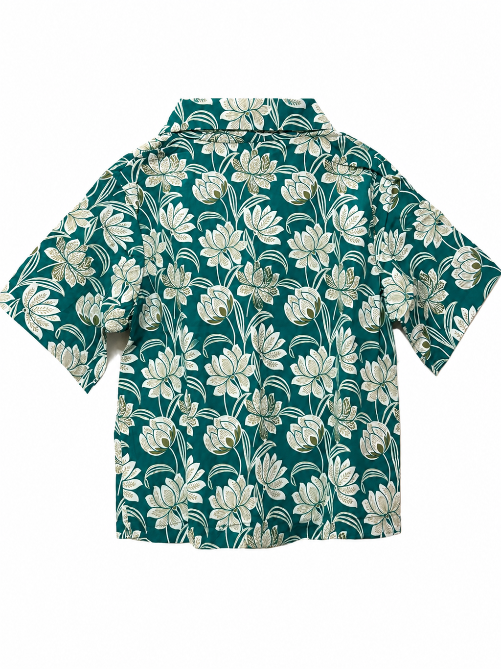 Jaipuri Printed Cotton Crop top or Girls and Women- Green Printed