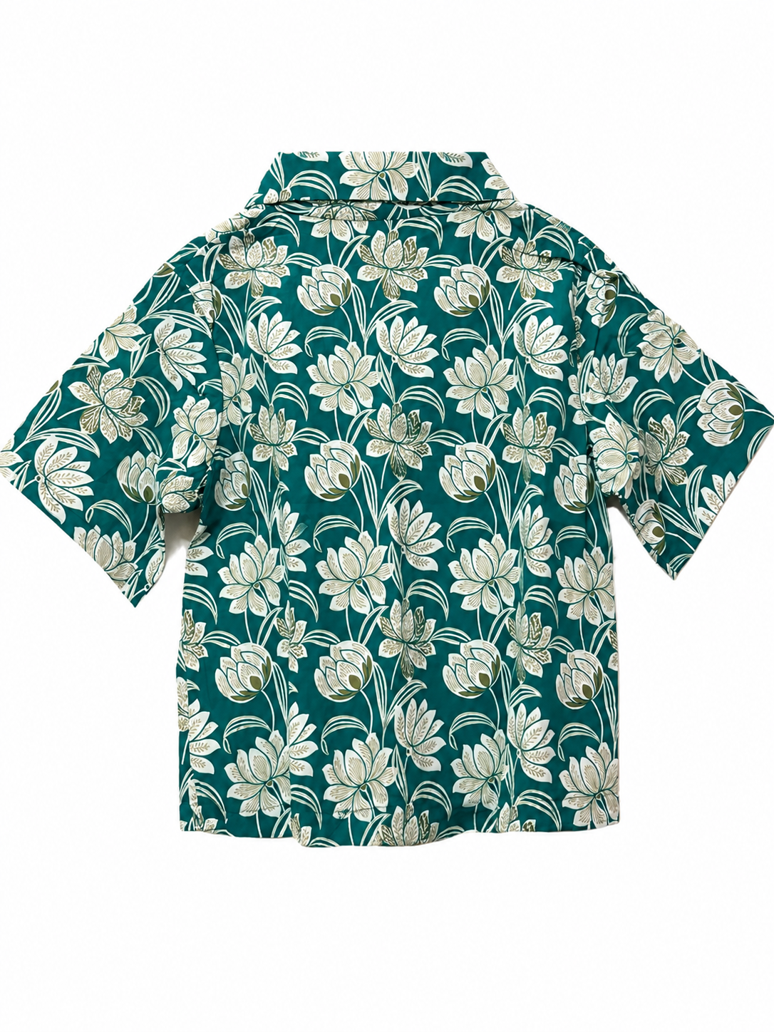 Jaipuri Printed Cotton Crop top or Girls and Women- Green Printed