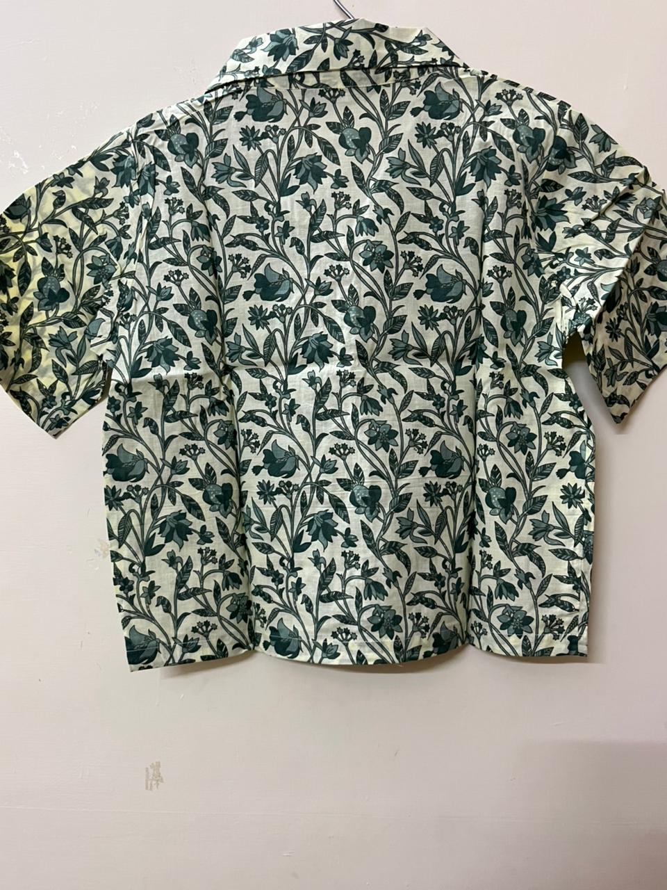 Jaipuri Printed Cotton Crop top or Girls and Women - Printed